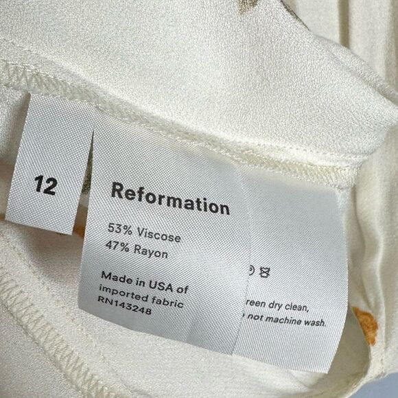 Reformation Women’s Bassett in Floral Constance size 12 NWT - Picture 4 of 6